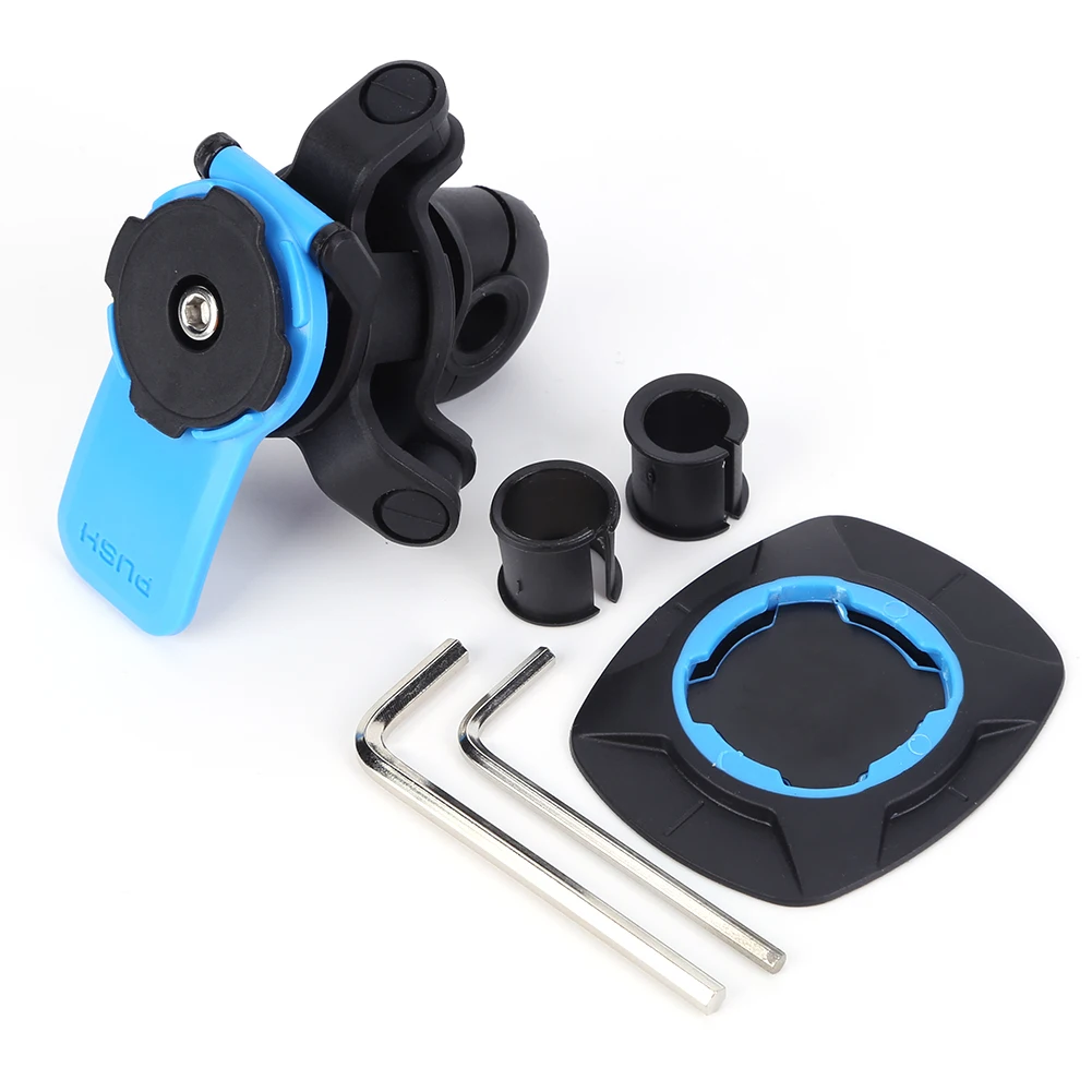 Universal Motorcycle Phone Holder - 360 Rotatable Bike Bracket with Quick Release
