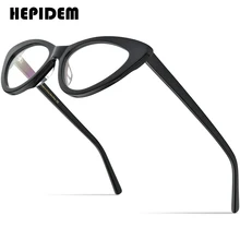 

HEPIDEM Acetate Glasses Women 2022 New Cat Eye Cateye Eyeglasses Frame Optical Prescription Spectacles Myopia Eyewear 9104