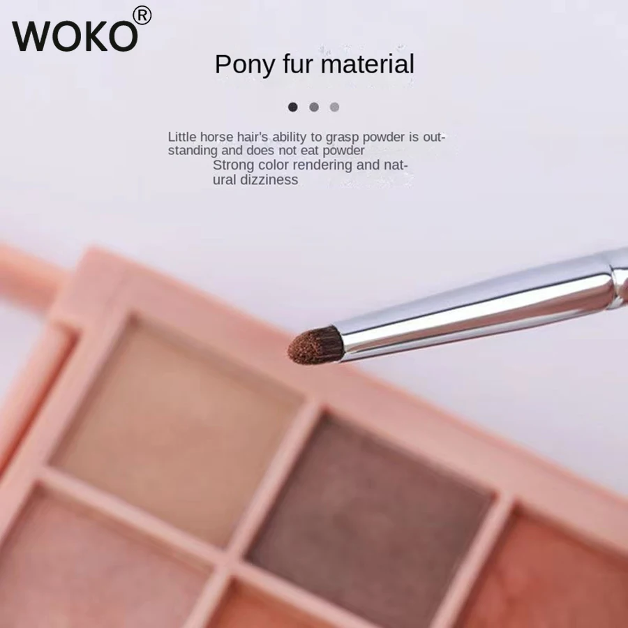 Detail Eye Shadow Brush Makeup Brush Smudge Eyeliner Smudge Brush Horse Hair Round Head Precise Eyeshadow  Makeup Tool 3