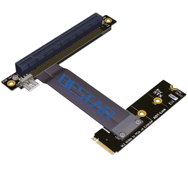 M2 Ngff Nvme Stx Motherboard Graphics Card Extension Cord To Pcie X16