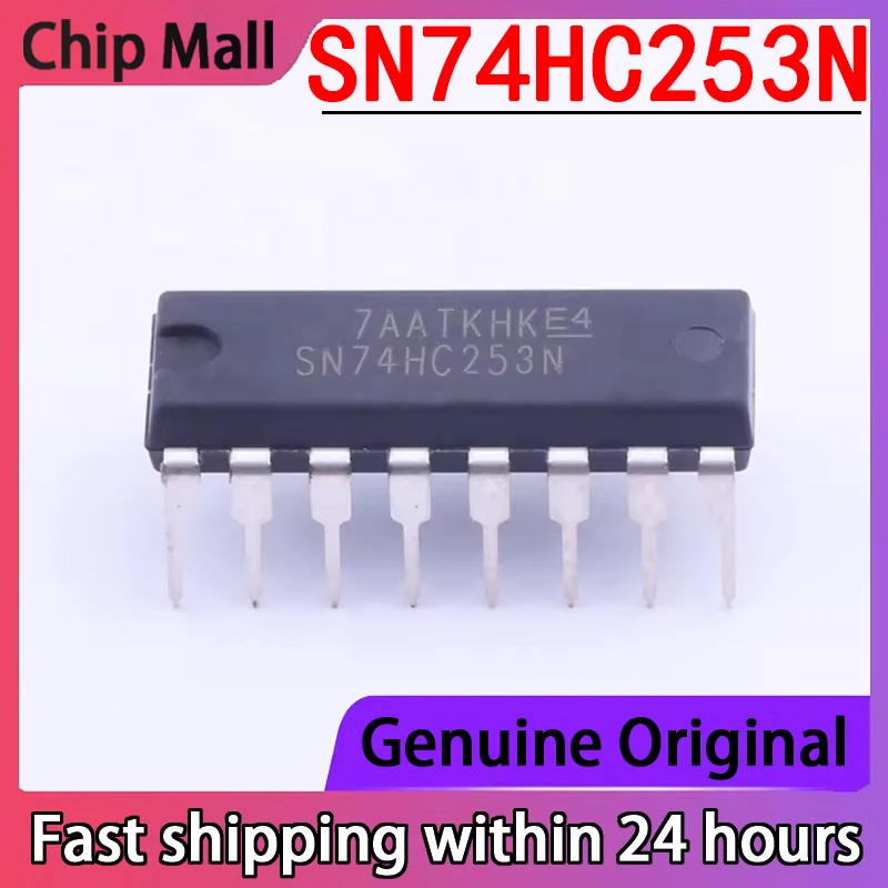 

10 шт., Новый оригинальный реле сигнала SN74HC253N посылка DIP16/кодек/Мультиплексор