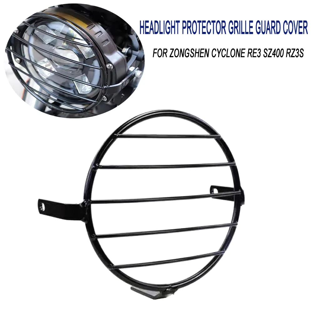 

Motorcycle RE3 ZS400 RZ3S Headlight Protection Headlight Lampshade For ZongShen Cyclone RE 3 ZS 400 RZ 3S