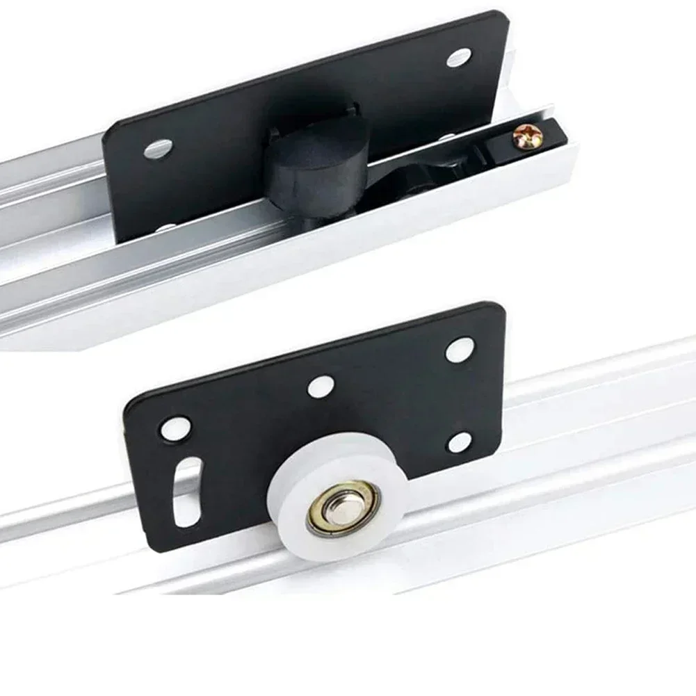 1 Set Sliding Door Rollers Mute Nylon Wheels Gear Track Kit 30mm Furniture Roller Wheel Sliding Door Runner For Wardrobe Cabinet