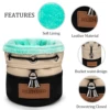 Golf Valuables Pouch Bucket Waist Design Golf Pouch Bag with Drawstrings Golf Tee Bag Pouch Leather Golf Tee Pouch Golf Ball Bag 5