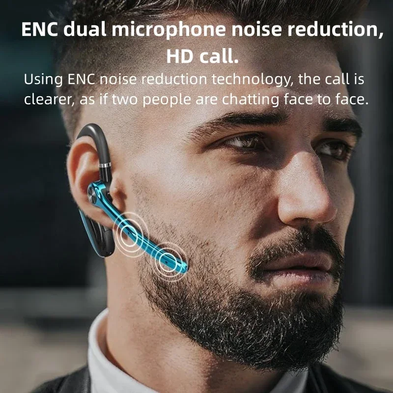 Wireless Bluetooth Earbuds with Dual Mic & ENC Noise Cancelling Technology
