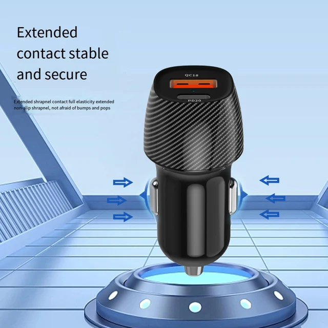 10*5*5cm Dual Port Charger Dual Port Compact Car Charger 1A Current Compact Design Compatible With Smartphones 4