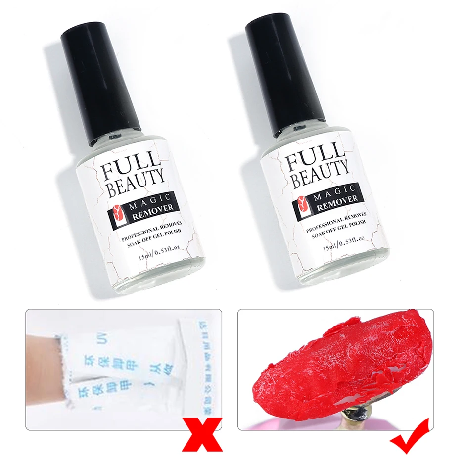 Full Beauty Gel Nail Polish Magic Remover Peel Off Removing Gel Varnish Fast Cleanser Manicure Pusher Nail Degreaser CH1038-1 nail polish remover nail gel remover nail debonder