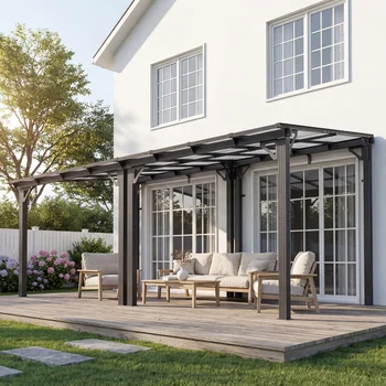 Wall-Mounted Hardtop Gazebo 1