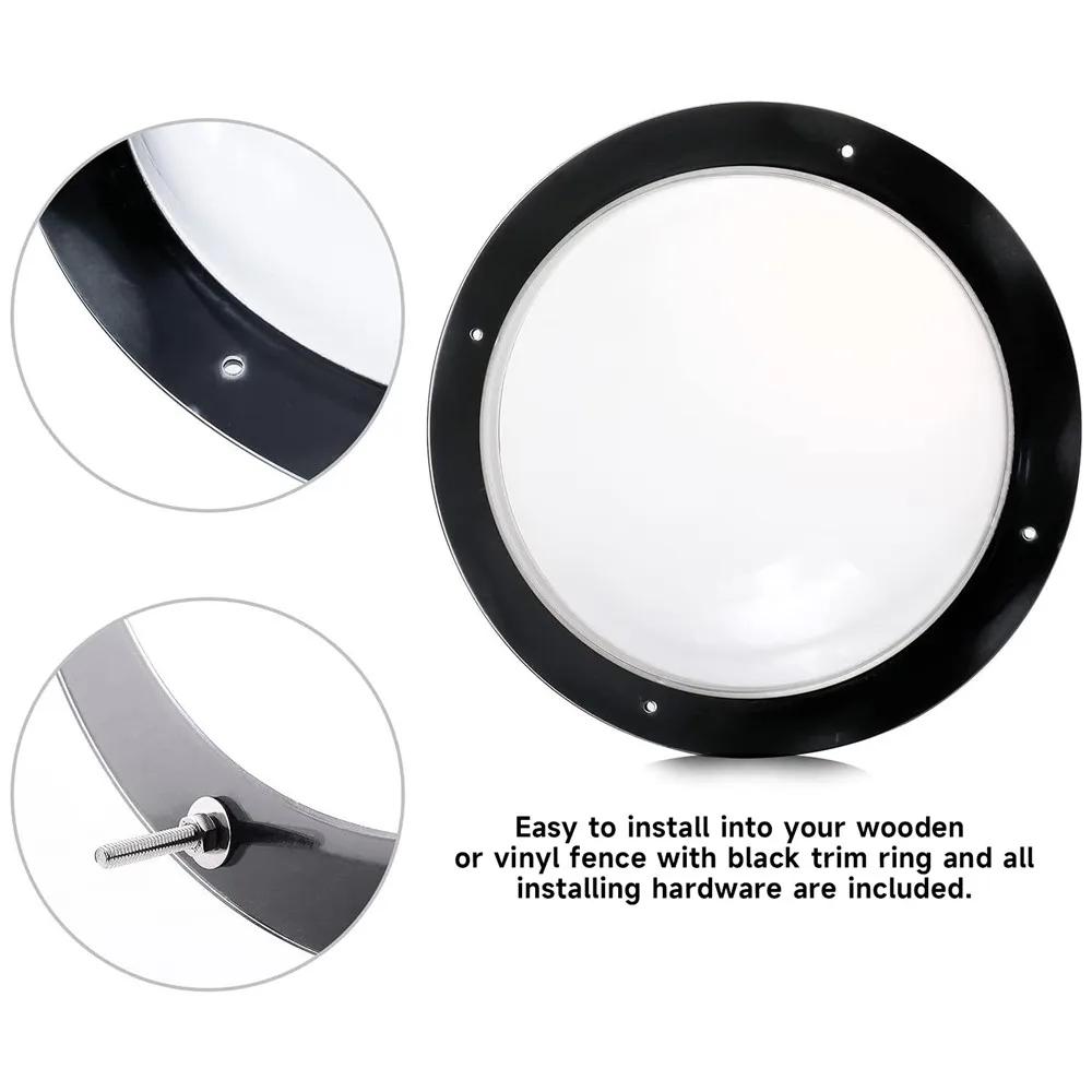 Dog Window for Fence Acrylic Clear View Dome Bubble Window-Dog Dome Cat Pets Safe Ventilation Hole Pet Peek pet window dog porthole window