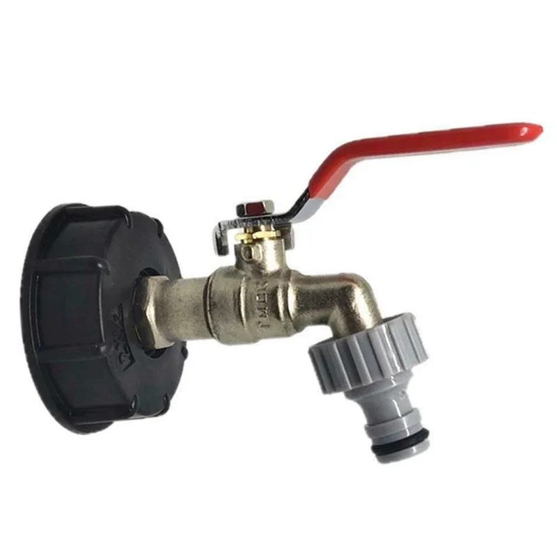 IBC Tote Tank Drain Adapter 1/2 Inch Garden Hose Faucet Water Tank Hose Connector