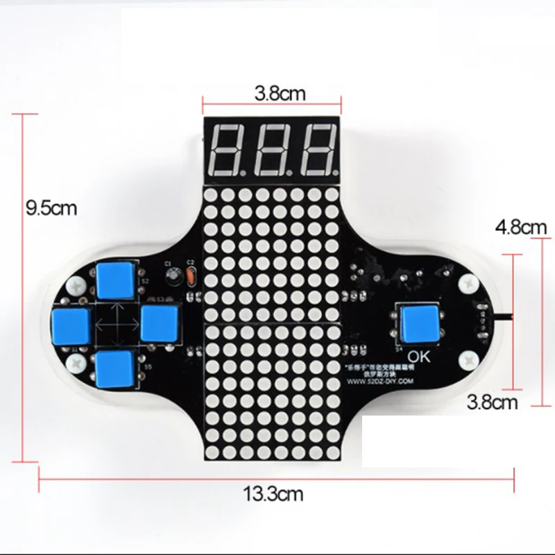 Eletrônico Fun Game Console Circuit Board, Microcontrolador Single Chip,  Snake Tetris, Kit De Solda - AliExpress