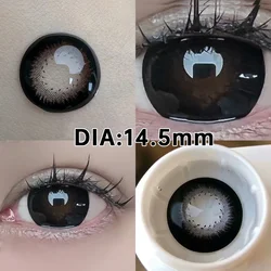 Enhance Your Look: Big Black Eye Color Lenses with Fast Shipping (2-Pack) (Big Black)