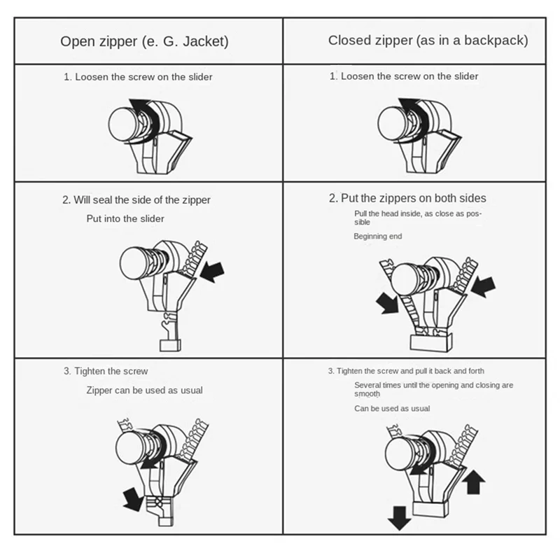 Household Detachable Universal Zipper Puller Universal Zipper Accessories For Clothes And Bags-AC82