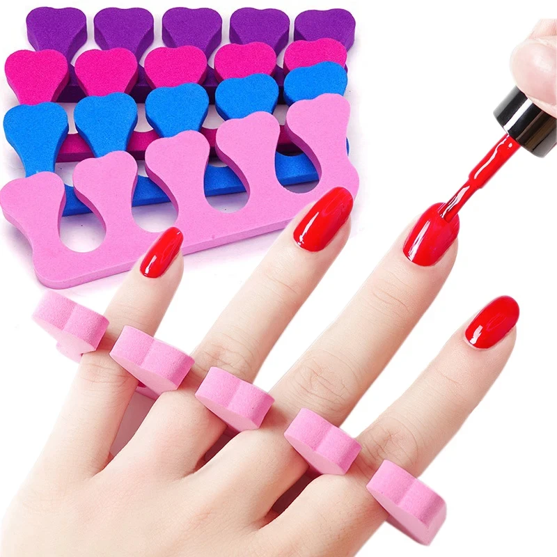10/25/50 Nail Art Toe Separators Toe Nail Separators Eva Sponge Foot And Salon Tools And Supplies