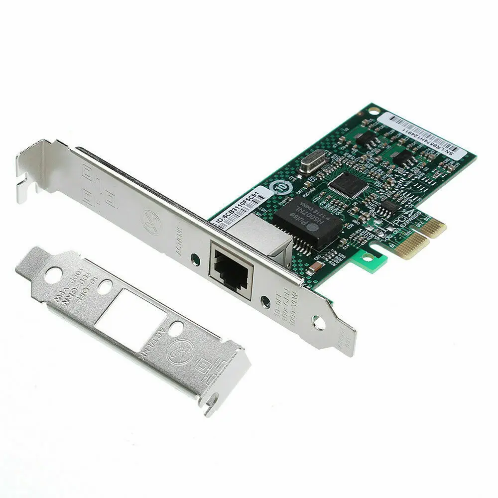 

Чип Intel 9301CT 82574L PCI-E E Gigabit Ethernet Сетевая карта адаптер 1000 Мбит/с короткая версия