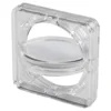 Acrylic Coin Display Case For Collectible Medals 4cm Commemorative Coin Protection Box High-Quality Storage Rotating Box 3