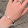 Bwise Ins Style Stainless Steel Bracelet Jewelry Inlaid Cubic Zircon Bracelet Bangles for Women Waterproof Trendy Christmas Gift 4