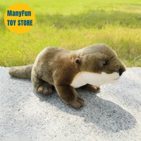 Otter High Fidelity Anime Cute Bank Beaver Plushie Lutra Lutra Plush Toys Lifelike Animals Simulation Stuffed Doll Toy Gifts 1