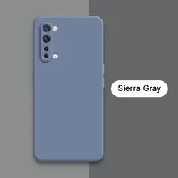 Square Liquid Silicone 360° Protective Soft Phone Case for OPPO Find X2 Lite (Sierra Gray)