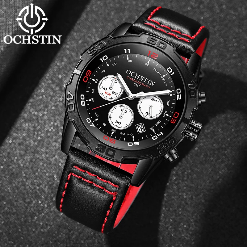 OCHSTIN 2024 hot models innovative nylon series personality trend men's quartz watch multifunction quartz movement watch