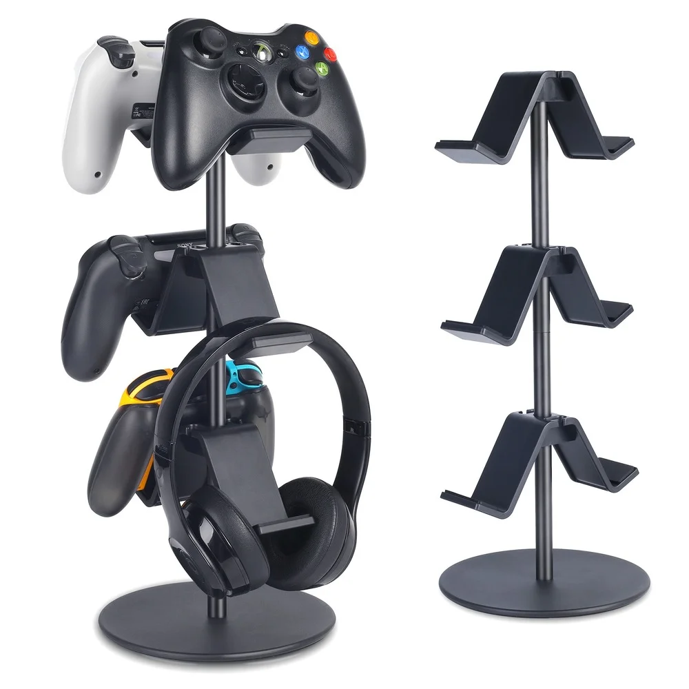 Universal 3-tier Jogo Controlador Titular Fone de Ouvido Rack de Armazenamento Ps5 Acessórios