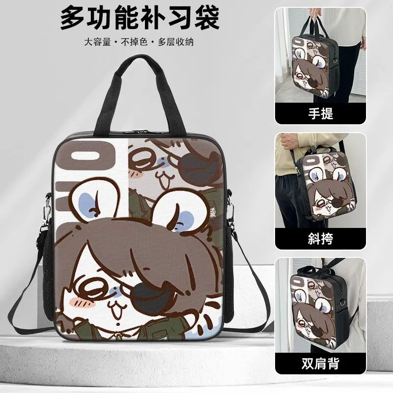 Attack On Titan Anime-Inspired Mikasa & Levi Canvas Crossbody Handbag with Large Capacity