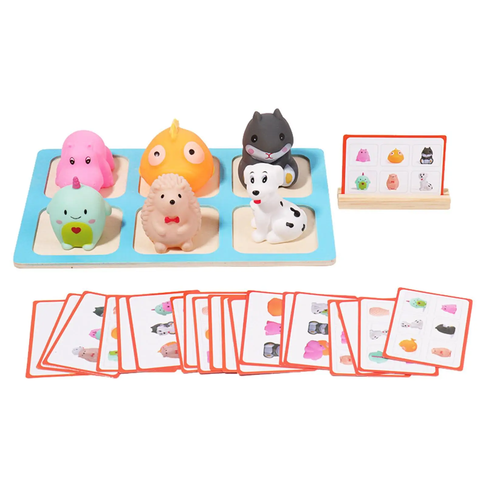 

Toddlers Animal Thinking Board Game Education Interactive Durable Zoo PVC Funny Educational Toys Learning Toys for Home Children