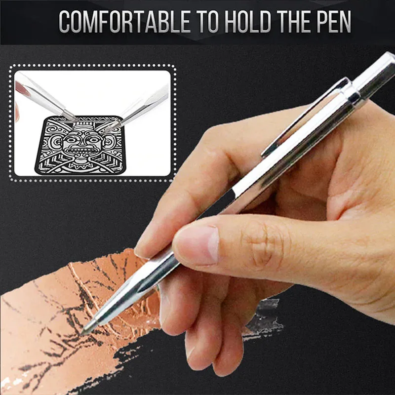 1PC Tungsten Steel Metal Plate Glass Marker Pen Diamond Glass Tile Cutting Machine Lettering Pen Scriber Cutting Tool