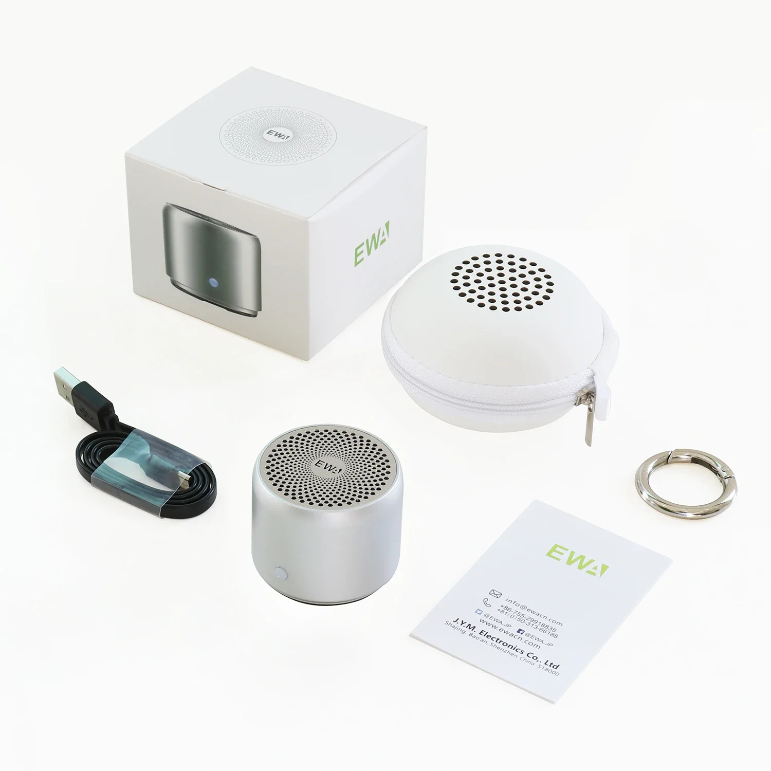 EWA Mini Bluetooth Speaker Metal Heavy Bass Outdoor 5.0 IPX7 Waterproof Portable Wireless Audio A106PRO Music Player Speakers bluetooth speaker
