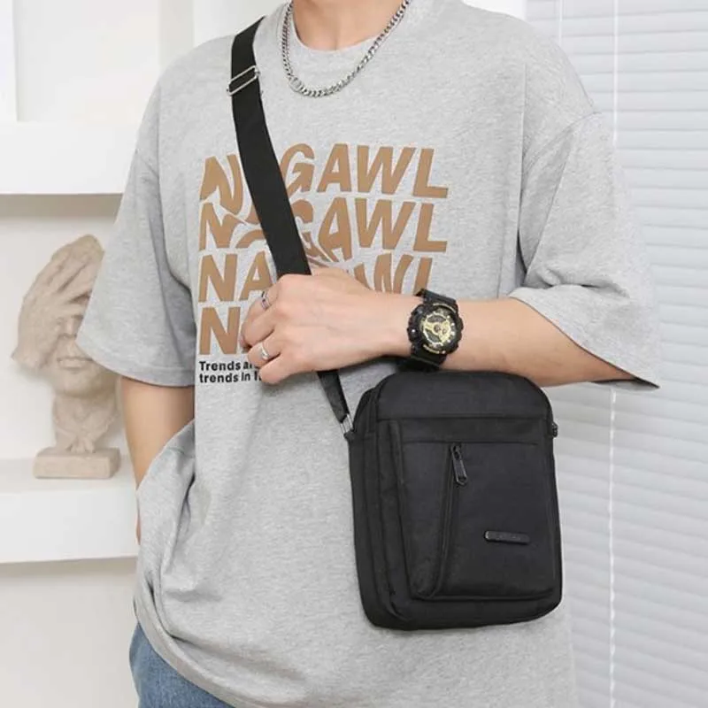 Men's Sport Canvas Crossbody Bag Versatile Adjustable Suitable for Business and Casual Wear Perfect for Travel Handbags Bolsa