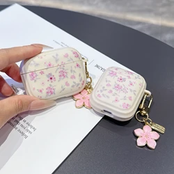 Pink Floral TPU Protective Earphone Case - Airpods 3 (Pink)