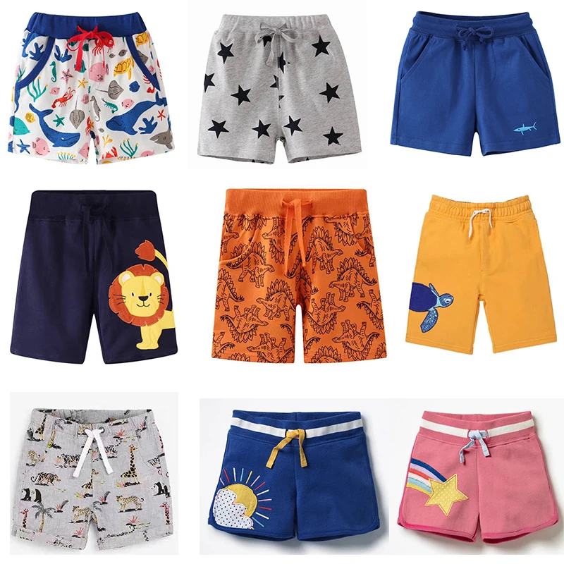 Little maven Fashion Boys Shorts Pant Summer Animal Lion Shark Baby Boy Trouser Cotton Toddler Girls Shorts for Kids Clothes kids shorts kids trousers