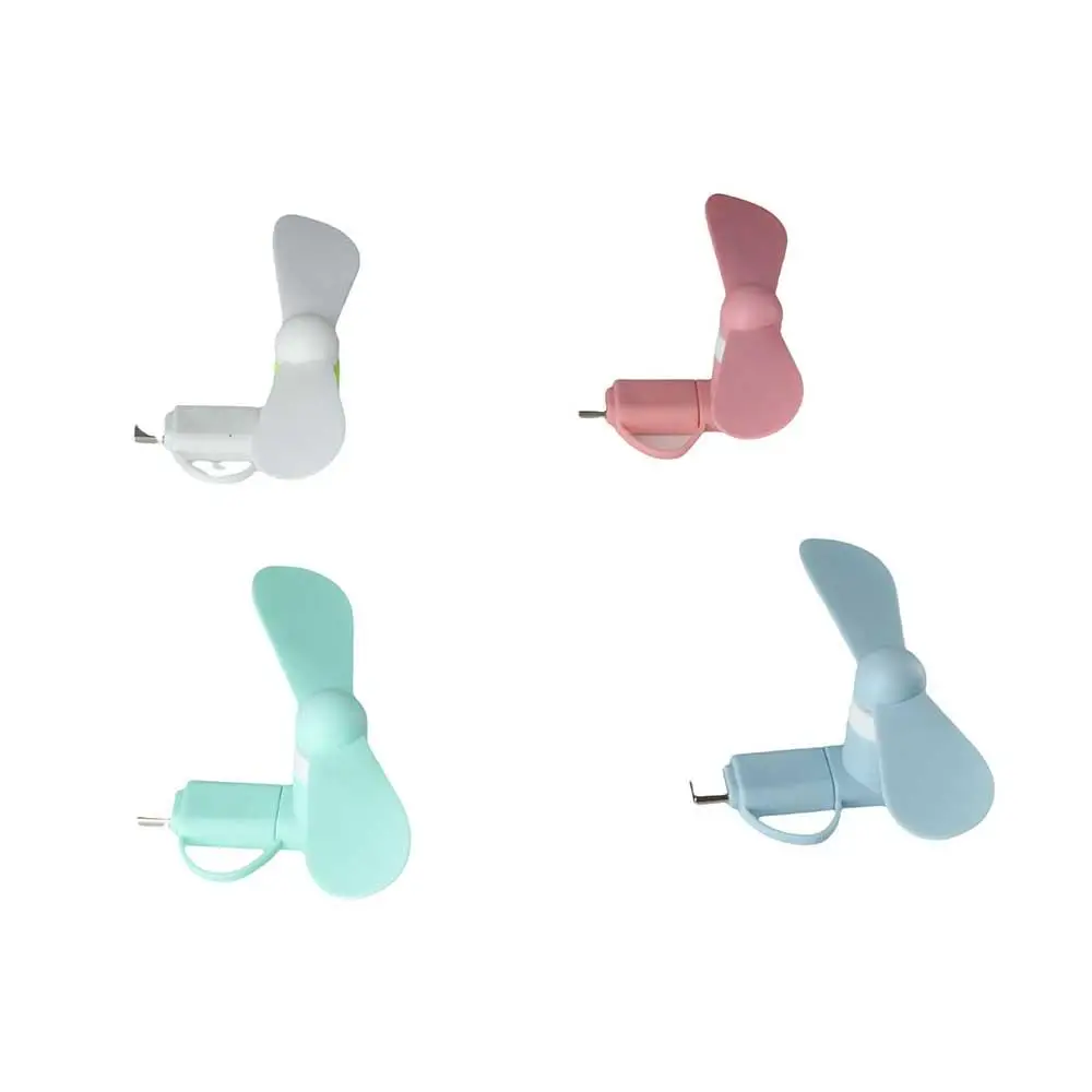 2in1 Type C USB Fan Cooling Cooler For Android Portable Usb Fan Micro USB Mini For Mobile Phone