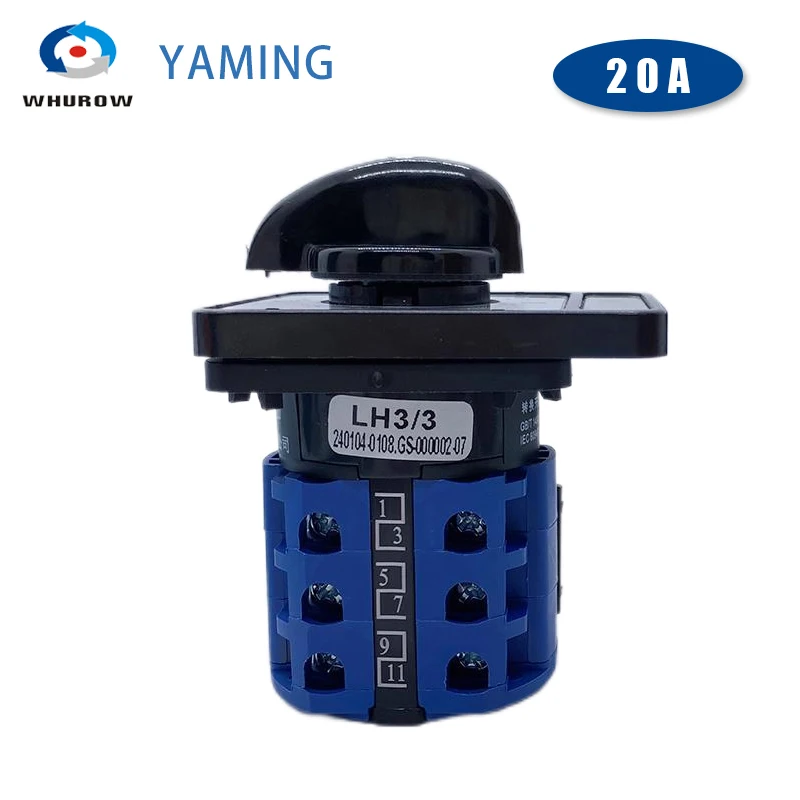 yaming seletor eletrico amperimetro rotary cam switch 03