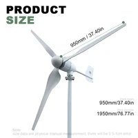 Éolienne à axe horizontal 5000W 5KW 24V 48V 96V, générateur éolien certifié CE, énergie gratuite, démarrage à basse vitesse, hors réseau pour usage domestique 1