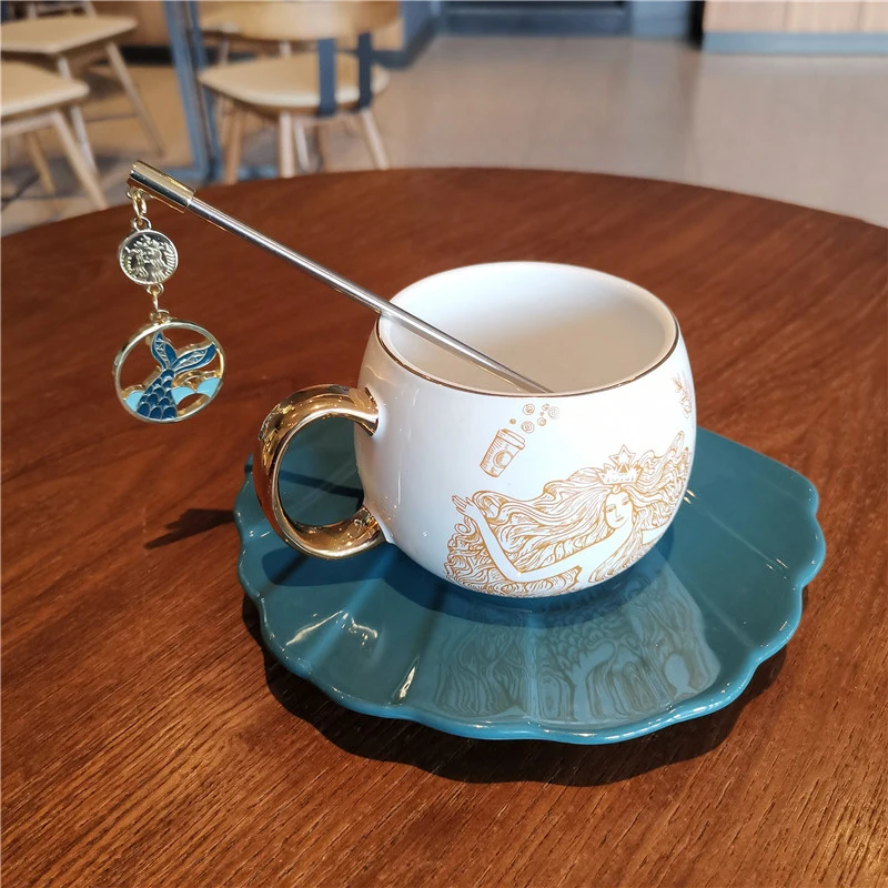 

Pretty Different Cute Espresso Coffee Cup Set Beautiful Bubble Tea Mug Coffee Cup Original Breakfast Taza Ceramica Drinkware