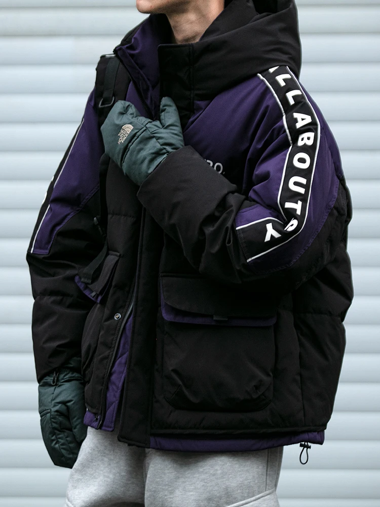 Men Winter Jacket Korean Fashion Down Jacket Streetwear Lightweight Padded Plus Size