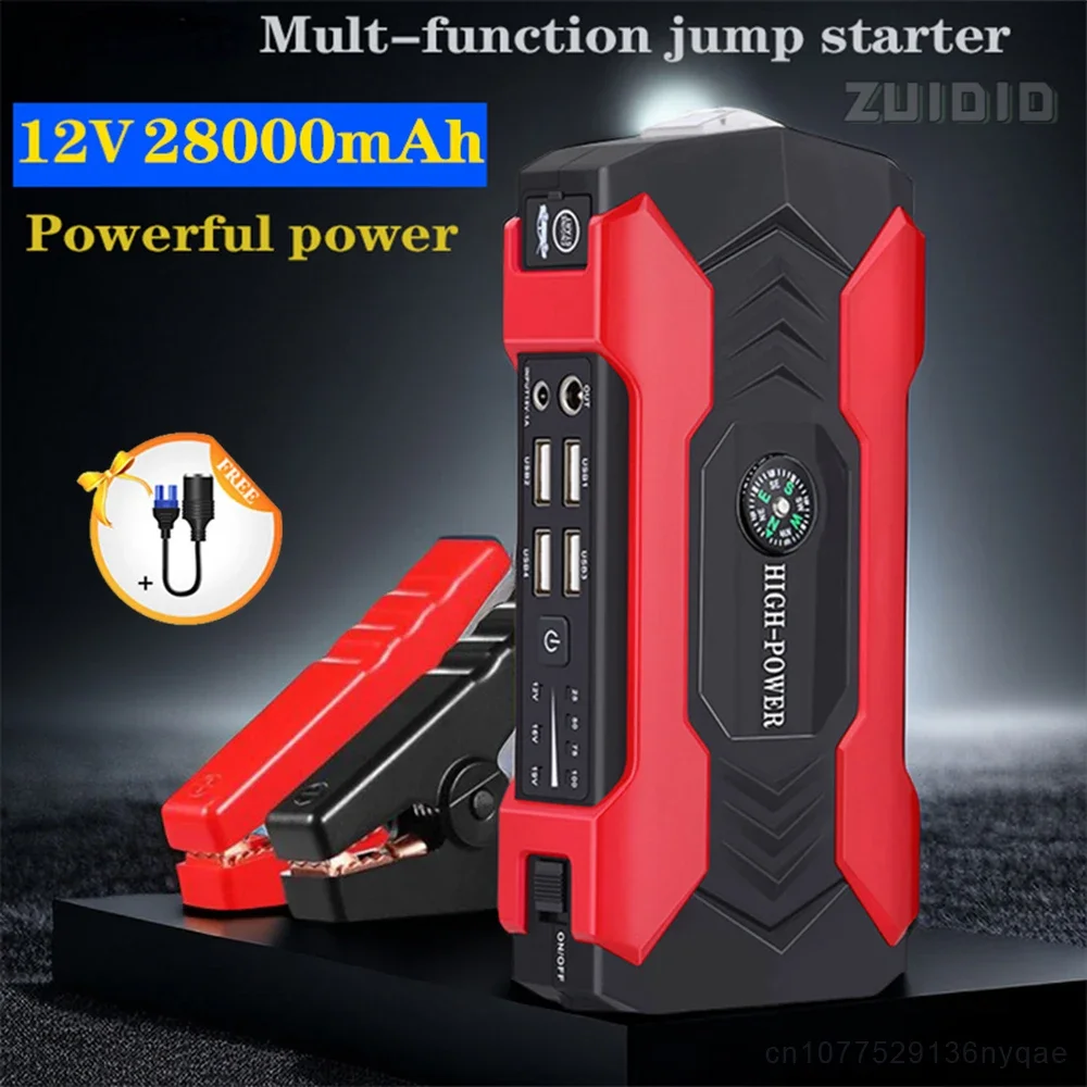 28000Mah Auto Portable Battery Car Jump Starter Device Car Booster Power Bank Compressore D'Aria Articoli Per Auto Assecories Per Auto