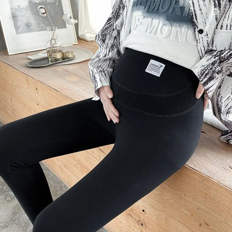Maternity Leggings New Spring Pure Cotton Outer Wear High Waist Versatile Belly Support Trousers Pregnant