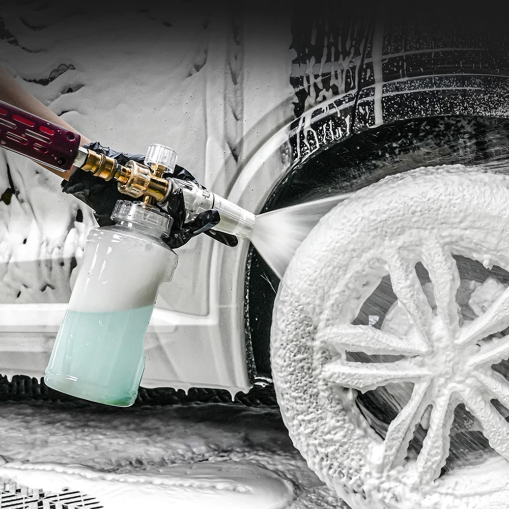 Dual purpose switch Snow Foam Lance 1L Car Foam Lance Car Pressure Foam Gun  Nozzle Car Clean Wash Tool Shampoo Sprayer - AliExpress