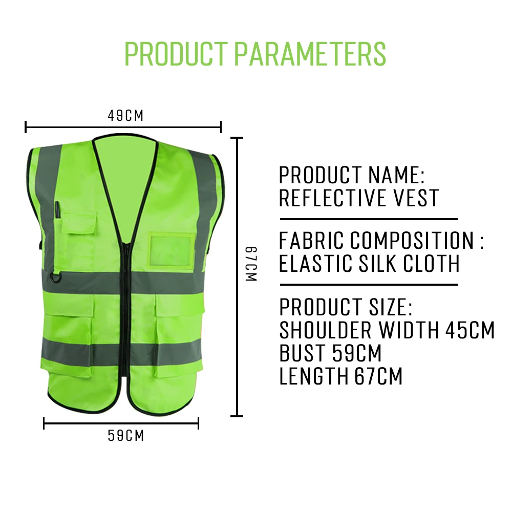 Motorcycle Reflective Vests Reflective Vest For Night Riding Running Vest Scooter cycling Jackets