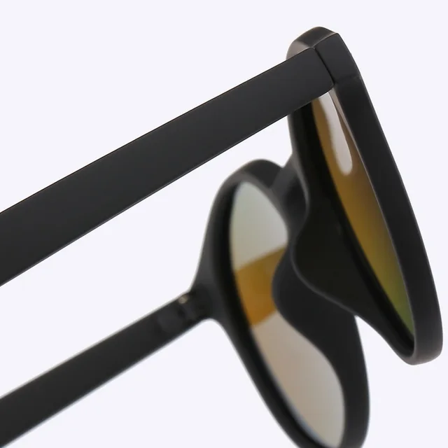 Gafas de sol polarizadas redondas para hombre y mujer, lentes de sol redondas a la moda, clásicas, Vintage, negras, para conducir, circulares, ovales, de diseñador Retro, UV400 - Imagen 6