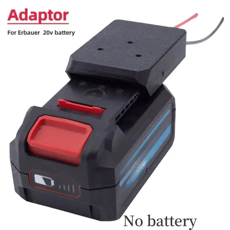 Battery Adapter For For Erbauer  20V Dock Power Connector Mount 14 Gauge Wire andoer camera dv battery power supply mount plate adapter