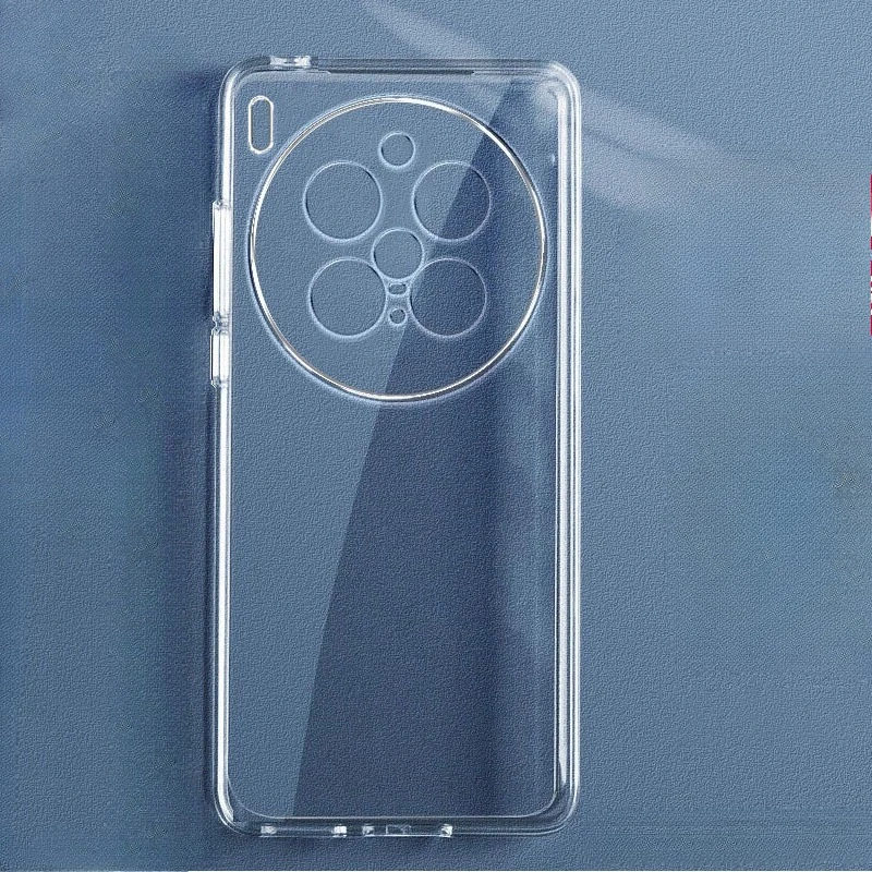 Transparent TPU Phone Case - Clear Liquid Silicone Soft Protective Back Shell