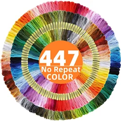 Premium Anchor Cotton Embroidery Thread Floss for Cross Stitch & Sewing Craft (447 Colors)