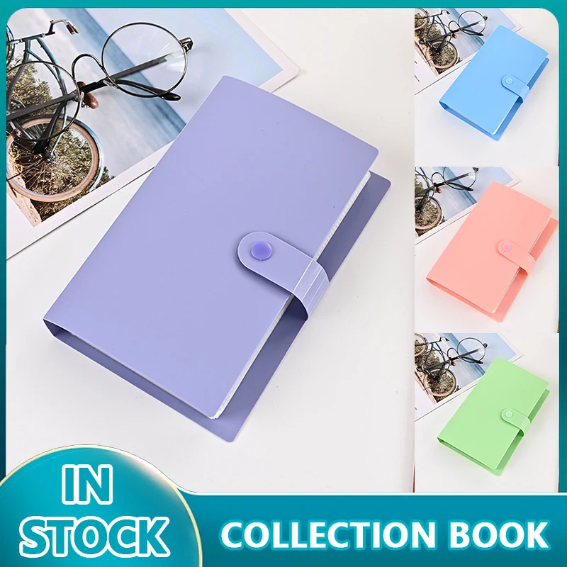 지폐 수집 휴대용 돈 지폐 앨범, 느슨한 잎 PU 커버, 컴팩트 동전 수집 책, 현금 봉투 정리함, 100 개 