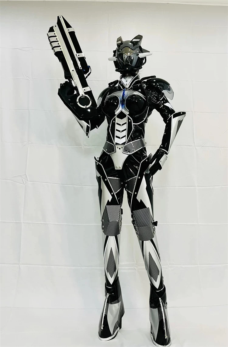 LED옷 야광옷 럭셔리 쇼 무대 캣워크 라이트 로봇 트론 발광 테크 갑 헬멧 세트 - G마켓 모바일