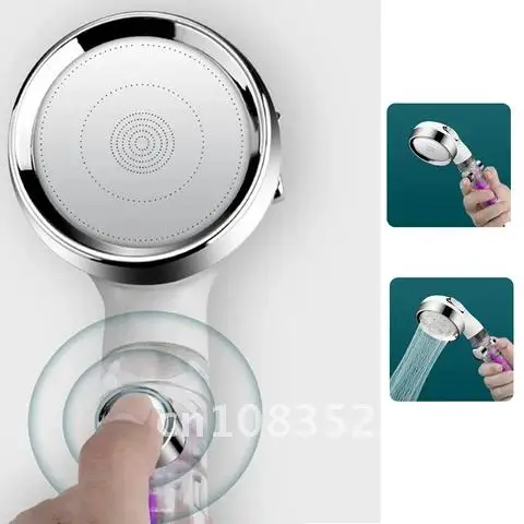 

Adjustable Turbo Showerhead Spray for SPA Massage New Hot High Pressure Water Saving Shower Head Bathroom Accessories 3 Mode
