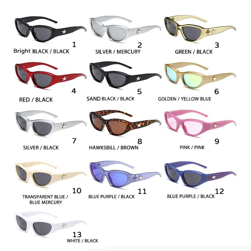 Y2Kファッション【Jaded London】スタッズシールド サングラス Oversized Sunglasses | Unisex, Wrap Around, Y2K Sunglasses