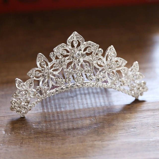 Children Mini Crowns Fairy Hair Comb Crystal Rhinestone Tiaras Headdress Headwear Girls Princess